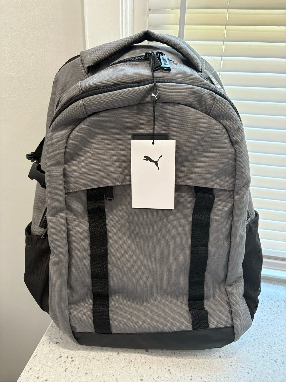 NWT Puma Coated Range Backpack Gray and Black Men's Backpack